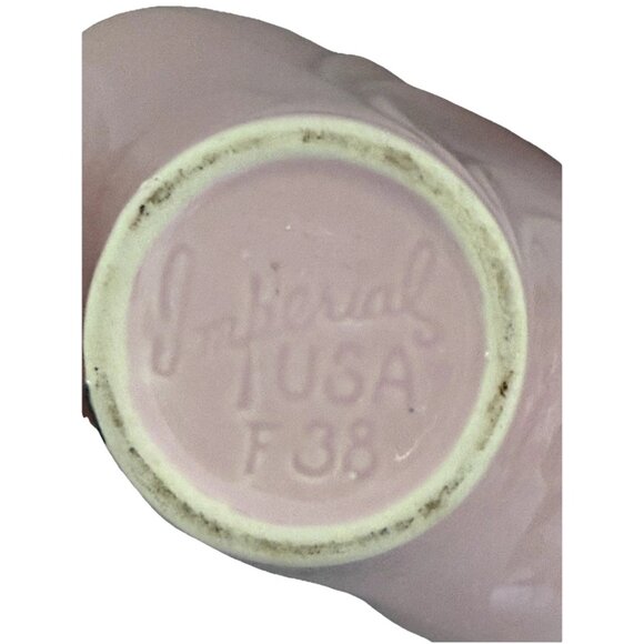 Imperial USA Pottery F38 Pink Basket - Picture 8 of 10
